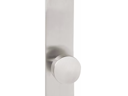 Emtek 8113.LSUS19.MRWH.LH SELECT Passage , Sideplate Locksets Modern Non-Keyed 9  , L-Square Stem , White Marble Handle.LH Online Sale