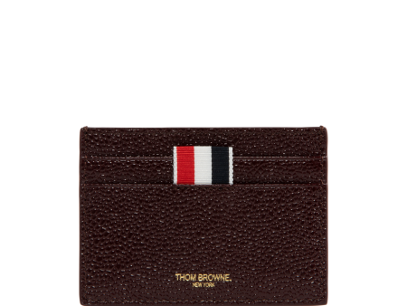 SINGLE CARD HOLDER IN PEBBLE LUCIDO LEATHER Discount