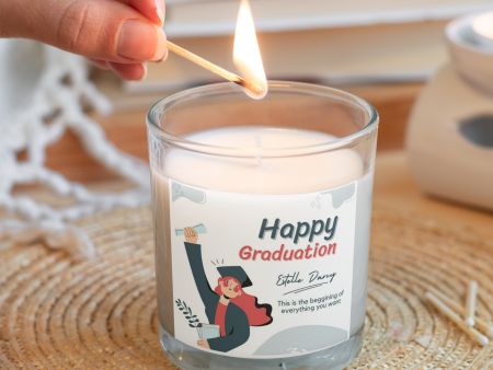 Happy Graduation - Personalized Candle Online Hot Sale