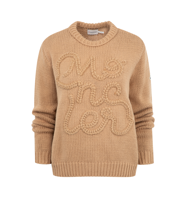 Embroidered Logo Cotton Sweater (Womens) For Cheap