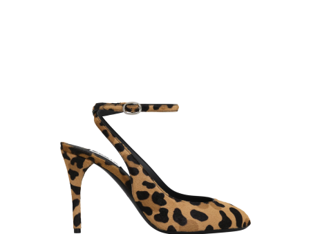 LEOPARD HAIRCALF DECOLLETE SLINGBACKS (WOMENS) For Cheap