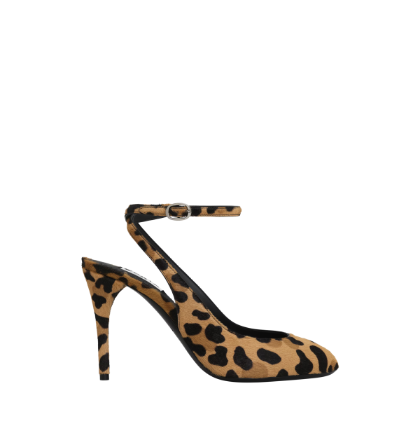 LEOPARD HAIRCALF DECOLLETE SLINGBACKS (WOMENS) For Cheap