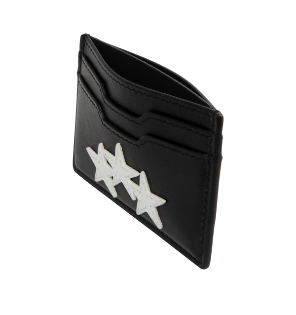 Three Star Leather Card Holder (Mens) Online Hot Sale