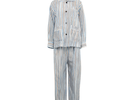 Striped Pajama Set (Womens) For Cheap