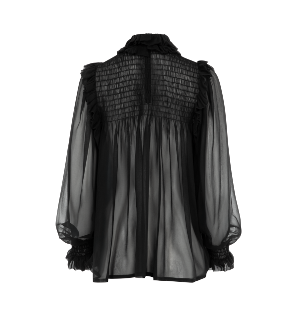 SHEER SILK BLOUSE (WOMENS) Online now