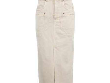 BRITT DENIM MIDI SKIRT (WOMENS) Sale