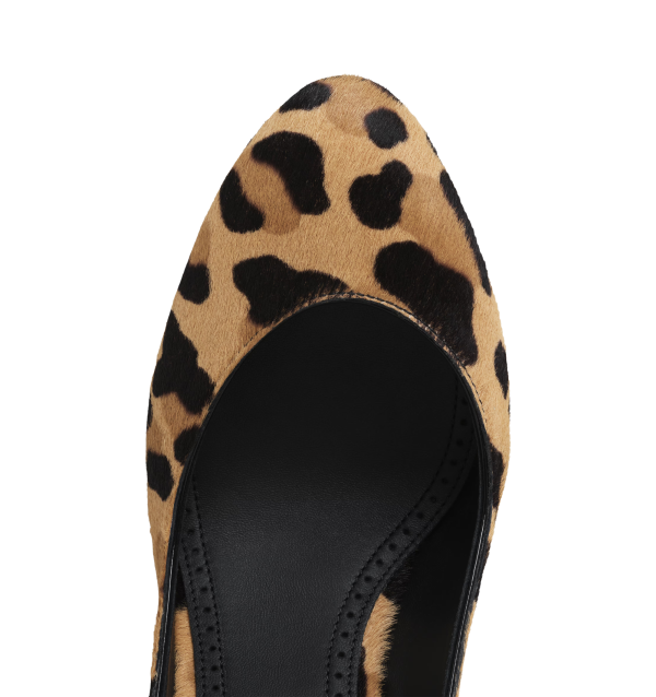 LEOPARD HAIRCALF DECOLLETE SLINGBACKS (WOMENS) For Cheap