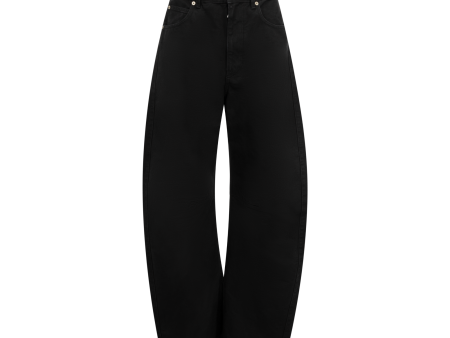 COTTON BARREL TROUSERS (WOMENS) Online now