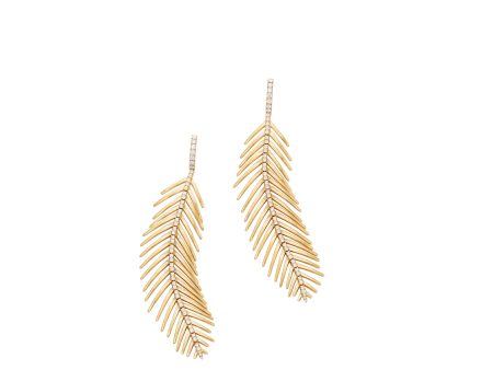 FEATHERS THAT MOVE DIAMOND EARRINGS Fashion