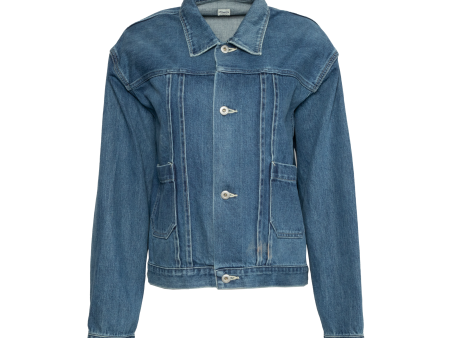 SELVEDGE DENIM SHORT JACKET (UNISEX) For Sale