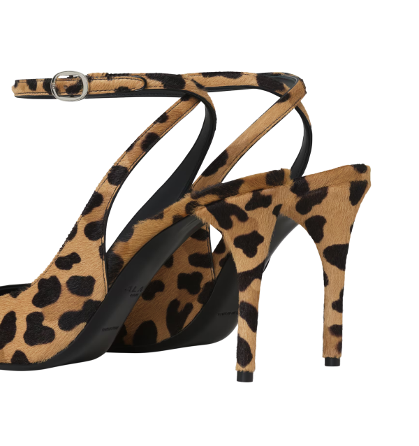 LEOPARD HAIRCALF DECOLLETE SLINGBACKS (WOMENS) For Cheap