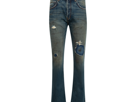 Thrashed Flare Jeans (Mens) For Discount