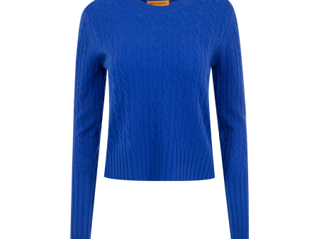 SHRUNKEN CABLE KNIT SWEATER (WOMENS) Online Sale