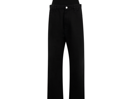 Knit Band Tailored Trousers (Womens) on Sale