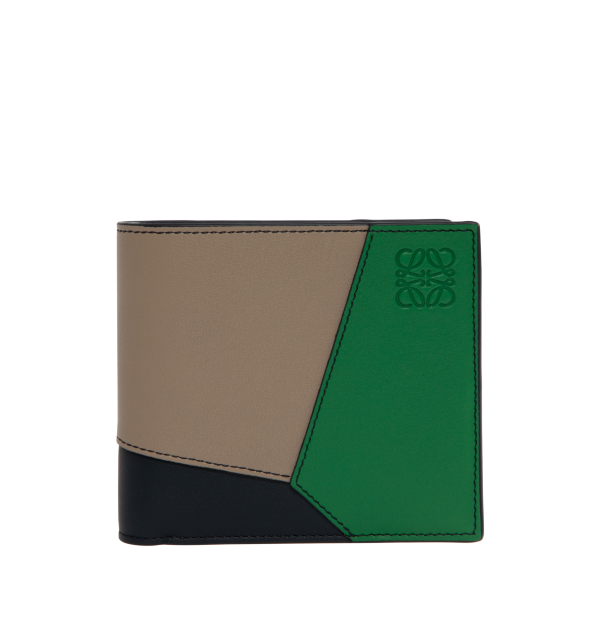 TRI-COLOR PUZZLE EDGE BIFOLD WALLET Online