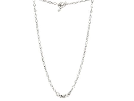 OPEN-LINK NECKLACE WITH FIVE LINK PAVE Online