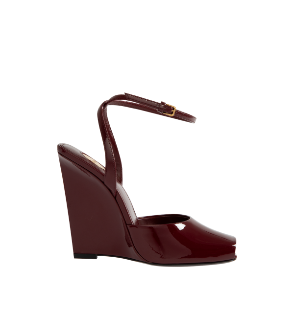 LA SCANDALE Patent Wedges (Womens) Cheap