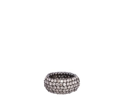 FLEXIBLE RING WITH COGNAC DIAMONDS on Sale