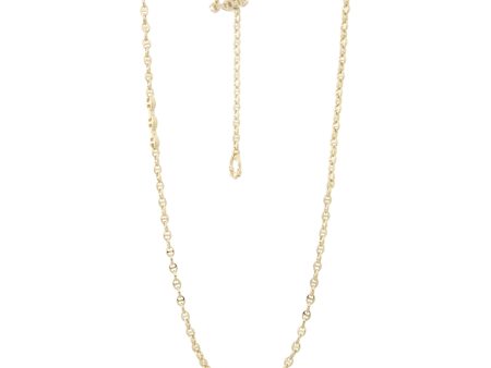 GOLD NECKLACE WITH DIAMOND TOGGLE Discount