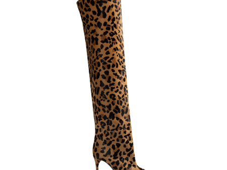 DECOLLETE CUISSARDES IN LEOPARD HAIRCALF (WOMENS) Hot on Sale