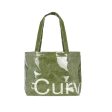 SMALL OLIVE CURVES TYVEK TOTE Discount