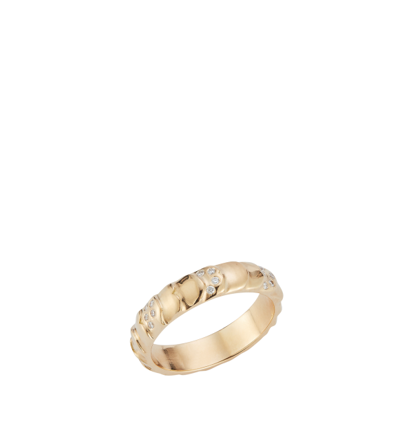 AEGEAN RING WITH GOLD AND DIAMONDS For Discount