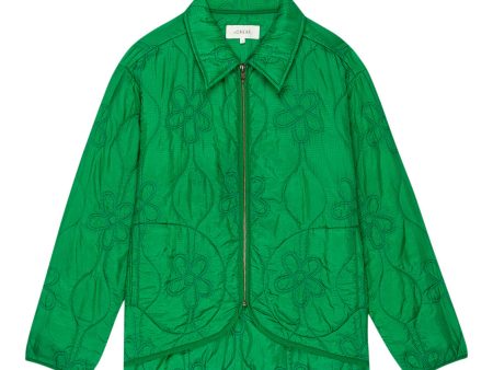 The Great Daisy Quilted Jacket in Dill Online Sale