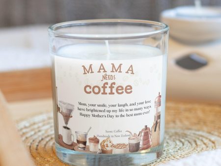 Personalised  Mama needs Coffee  Candle - Personalized Gifts Cheap