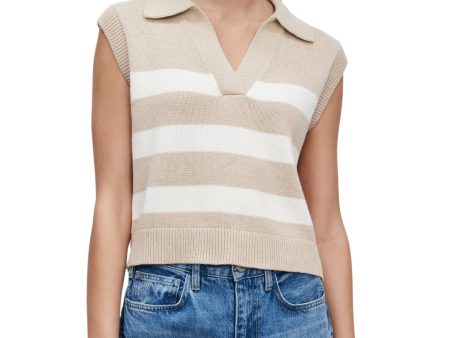 Velvet Mariette Sweater Vest in Sable-Milk For Discount