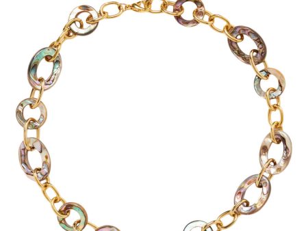 Chan Luu Mariner Chain Link Necklace in Abalone Fashion