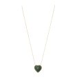 Large Puff Heart Pendant Necklace (Womens) For Cheap