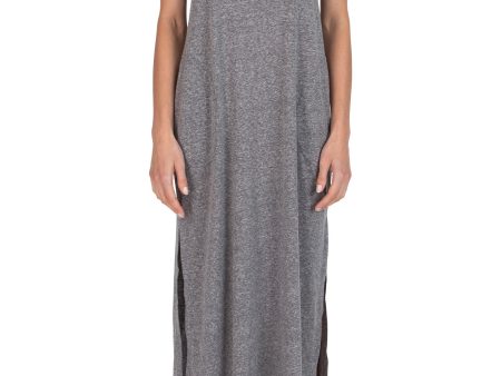 ATM Heather Donegal Jersey Dress in Heather Grey Fashion