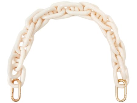 Clare V. Shortie Strap in Cream Resin For Discount