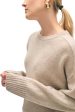 White & Warren Cashmere Saddle Sleeve Crewneck Sweater For Sale