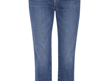 AMO Denim Chloe Cropped Jeans in Crush For Discount