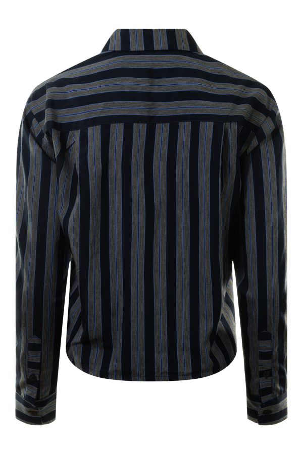 A Shirt Thing Ondine Striped Blouse in Navy Online