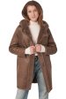 Repeat Cashmere Faux Fur Coat in Coffee Fashion