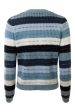 Autumn Cashmere Rainbow Pointelle Stripe
 in Blues Multi Sale