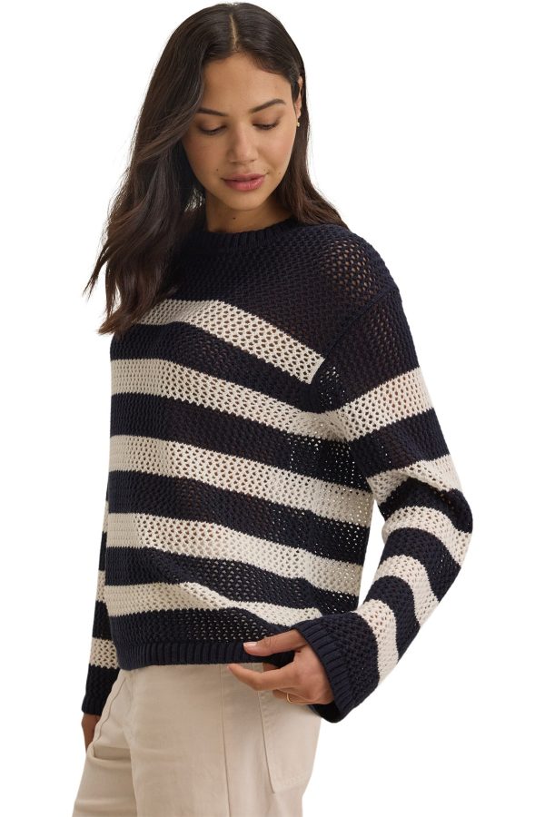 Velvet Kanan Sweater in Navy-Milk For Discount