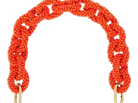 Clare V. Shortie Strap in Poppy Seed Bead Link Supply