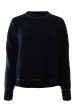 Autumn Cashmere Shaker Crew w  Contrast Stitch Detail Online Sale