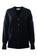 White & Warren Cashmere Pocket Cardigan in Deep Navy Online Sale