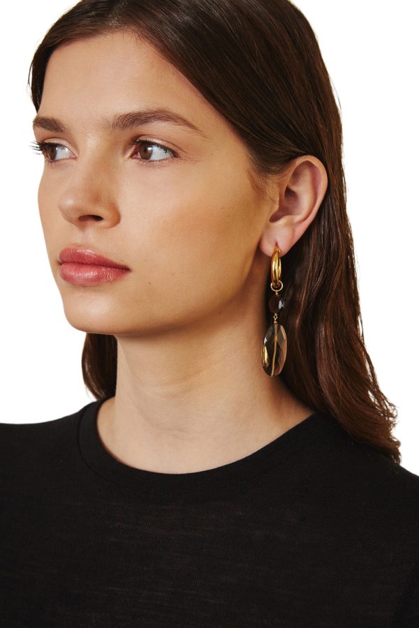 Chan Luu Voyage Hoops in Tiger s Eye Mix on Sale