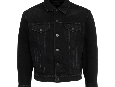 Standing Collar Denim Jacket (Womens) Cheap