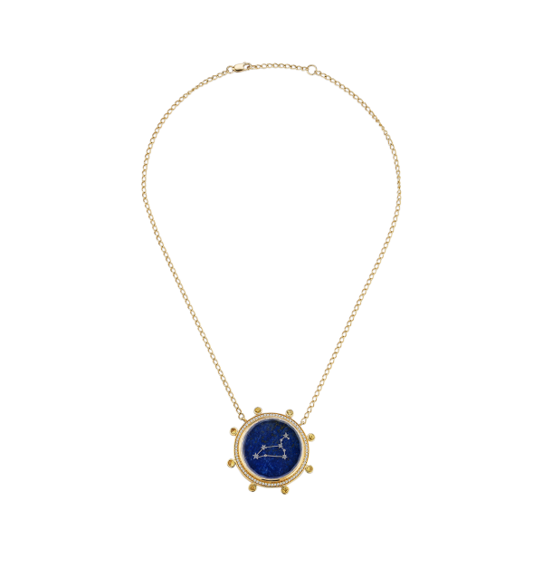 LEO ZODIAC NECKLACE - YELLOW SAPPHIRE For Discount