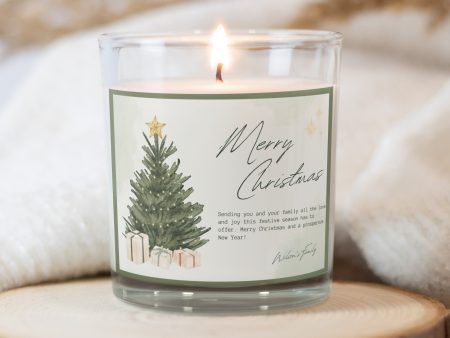 Christmas Tree Personalized Christmas Candles Online Sale