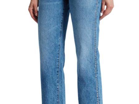 ASKK NY Low Rise Straight Leg Denim in Studded Muse Online