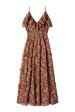 Trovata Birds of Paradis Lisboa Dress in Amaro Stems Discount