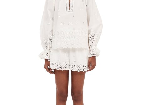 Ulla Johnson Alora Blouse in Cowrie Online