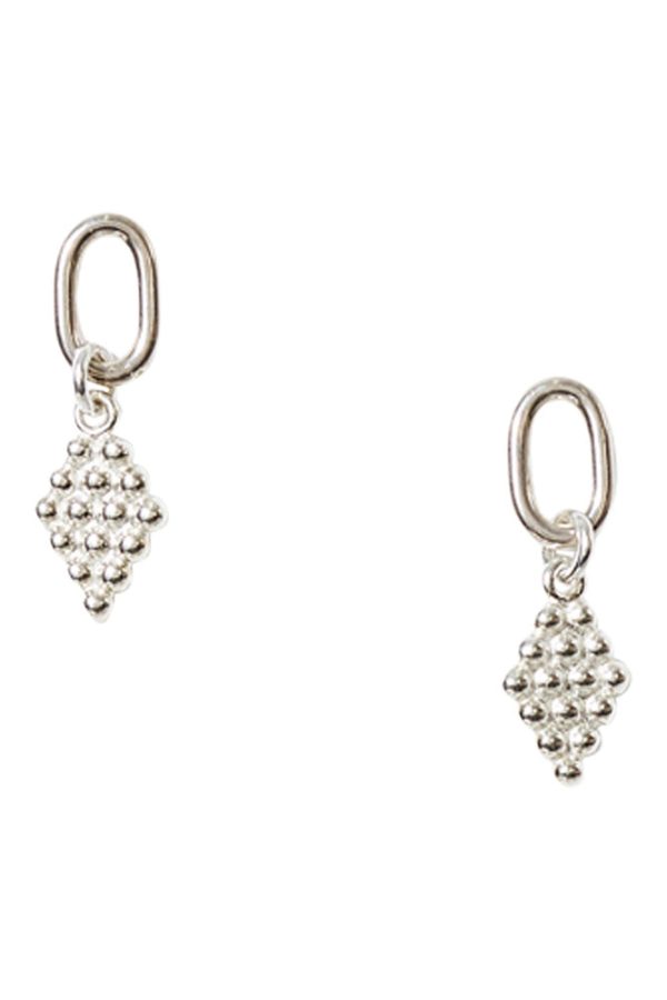 Chan Luu Diamond Shaped Earrings in Silver For Cheap